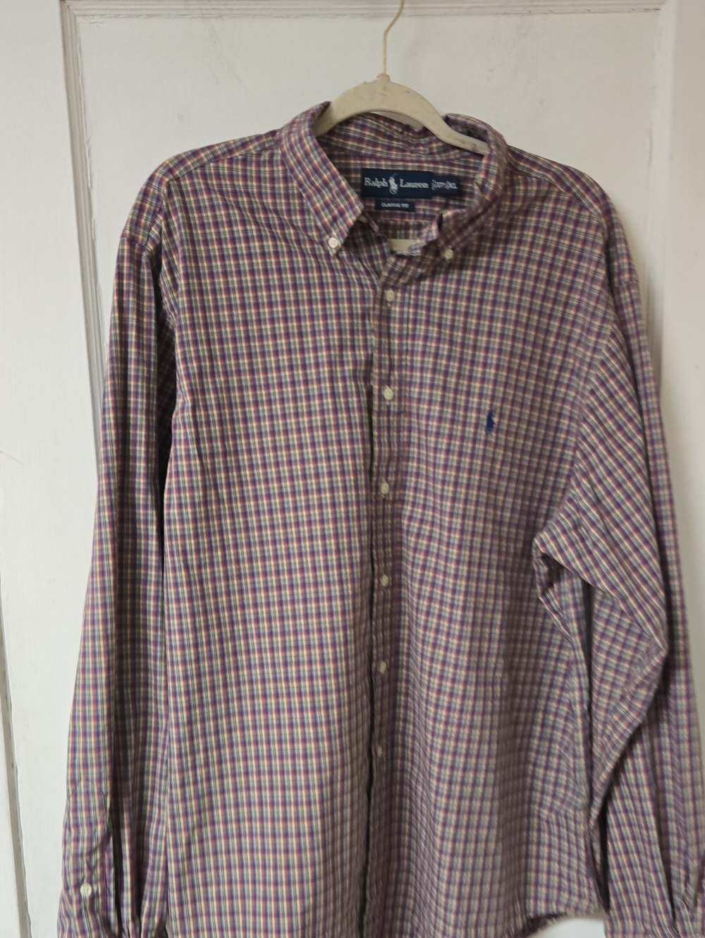 Ralph Lauren Multi-Color Plaid Button-Down Shirt Size XL